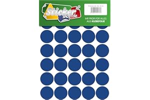 WP KLEBEPUNKTE Klebepunkte aus PVC Folie, wetterfest, Markierungspunkte Kreise Punkte Aufkleber (40 mm, blau)