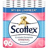 Scottex Original Papel Higiénico 96 rollos, 6 packs de 16 rollos