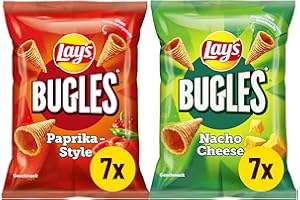 LAY´S BUGLES Lay's Bugles Mix Case Paprika & Nacho Cheese 14 x 75G