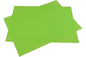 Tolegano 2X Prägematte Zellmaß 4,9 mm zur Herstellung deiner eigenen Mittelwandpresse - Mittelwände selber gießen - Matrize bee Mittelwand Silikonform Mittelwaende Imkereibedarf Imker