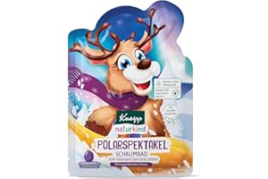Kneipp naturkind Schaumbad Polarspektakel - Färbt das Wasser violett und duftet nach Pflaume - Für sensible Kinderhaut - 40ml