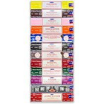 Assortimento Incenso Satya Eastern Mysticism - 12 Confezioni Da 15g (180g Totali) - Per Yoga E Meditazione