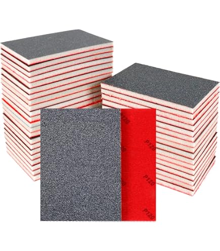 18 Spugne Abrasive Grana 120 - Per Rimuovere Ruggine E Incrostazioni - Foto 3