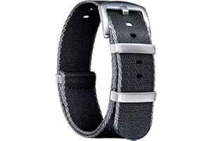 BINLUN Nylon Watch Straps Thick G10 Premium Ballistic Multicolor Replacement Watch Bands with Silver/Black Stainless Steel Buckle for Men Women 18mm 20mm 22mm 24mm (Upgrade Design Version)