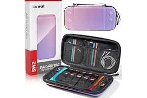 BRHE Tasche Case für Nintendo Switch 2 2025, Reisetasche Hülle Case für Switch 2 Zubehör, Schutztasche für die Aufbewahrung von Nintendo 2 Zubehör (Violett)