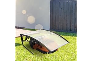 Daromigo Robot tondeuse garage toit abri de voiture pour tondeuse à gazon robot robot 106 x 87 x 50 cm en polycarbonate pour tondeuse robot tondeuse automower protection contre la pluie