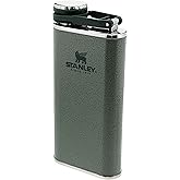 Stanley Classic Wide Mouth Flask 236 ml mit Never-Lose Kappe - Edelstahl Flachmann mit Weiter Öffnung zum Einfachen Befüllen 