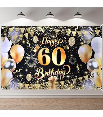 Bannière Dorée Paillettes "À Mi-chemin Des 60 Ans" - Décoration Anniversaire 30 Ans