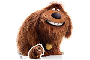 STAR CUTOUTS SC1380 Duke Big Dog Secret Life of Pets Lifesize Cardboard Cutout/Standee/Standup Height 110cm Width 107cm Perfect for Fans, Collectors and Events, Multicolour