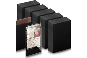 Mexgcom 500 Stück Kartenhüllen，66 x 91 MM Sammelkartenhüllen, Perfekt Passende Innenhüllen, Kompatibel Mit MTG, Trading Cards, Sports Cards, Baseball und Fußballkarten (BLACK)