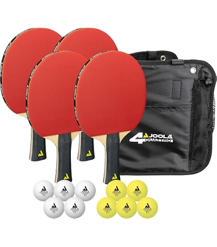 STAG Tischtennis-Set Pro – 2 Schläger, 3 Bälle, Koffer, ITTF-zugelassenes Gummi