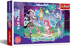 Trefl Magiczny świat Enchantimals Puzzle 30 Elementów o Wysokiej Jakości Nadruku dla Dzieci od 3 lat