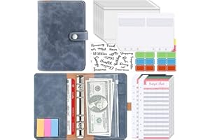 ‎TANGBOHU Budget Planner Budget Binder A6 - TANGBOHU Budget Planer Haushaltsbuch mit Geldfächer, Bugetplaner Geldorganisation Ordner, Buget Binder Notizbuch Organizer Buch für Geldorganisierer Cashstufing
