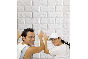 ARTHOME WALL DECOR Arthome Panneaux muraux en briques 20 Packs couvre 116 Sq.ft,Peel and Stick papier peint 3D,mousse imperméable autocollante fausse brique pour salon,chambre à coucher,buanderie,cuisine,cheminée