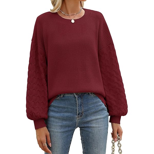 Saodimallsu Coltrui voor dames, oversized, lange mouwen, losse trui