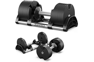 ZIPRO Peso Manubrio Palestra Regolabile 24/36 KG 2kg per Disco Componibile con Doppio Sistema di Chiusura Rapida per Allenamento Sviluppo Muscolare – Fitness Attrezzi Casa Home Gym - 1 Pezzo Round