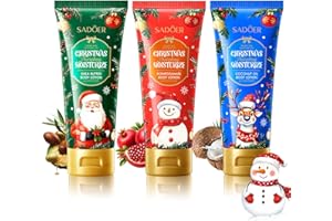 KERCAMKEL Crema Corpo,300ml Mini Lozione Idratante Regali Natale Donna Set, crema per nutrimento intenso di pelle secca e screpolata di mani, corpo, piedi, 24H di Idratazione, 3Pcs Creme per il corpo