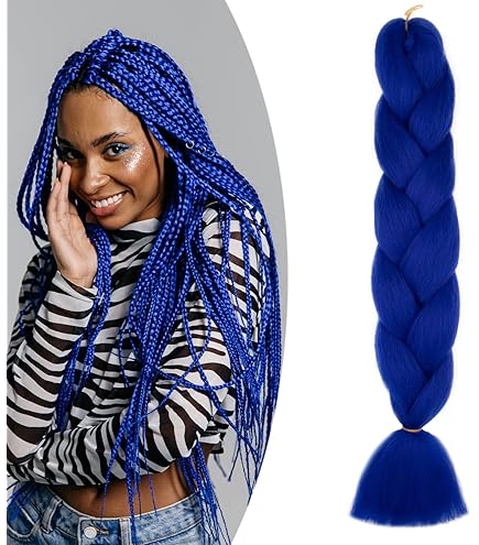 24 Inch Jumbo Braids Synthetic Hair 6 Pieces for Synthetic Crochet