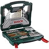 Bosch 70-Pieces X-Line Titanium Drill and Screwdriver Bit Set (for Wood, Masonry and Metal, Accessories Drills)