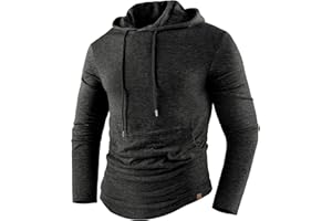 ZITY Kapuzenpullover Herren Pullover Muskel Langarmshirt Fitness Activewear Tops Atmungsaktiv Sweatshirt mit Kapuze Hoodie Muskelshirts Fitness Gym Running Training M-3XL