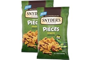 BHARTI BEN Snyder's of Hanover Pretzel Pieces, Jalapeno 318g, (Pack of 2)