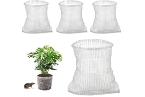 AMASAWA 4 sztuki siatki korzeniowej, ochrona korzeni roślin, kosz z drutu nornika, na drzewa, kwiaty, warzywa korzenie roślin (45 x 40 cm)