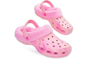 CityComfort Damen Hausschuhe Fleece Gefüttert, Clogs Damen - Geschenke für Frauen