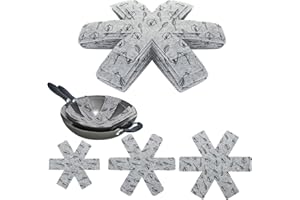 ASelected 30 Stück Pfannenschutz Stapelschutz Topfschutz Pfannenschoner Filz 38/35/26CM Pfannen Schutzmatte Pfannenschoner Filz für Pfannen, Töpfe und Schüsseln