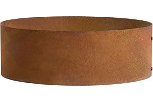 ESTEXO Anneau de plantation - Jardinière surélevée - Rouille - Pour parterre de fleurs - Pour herbes aromatiques - 80 cm