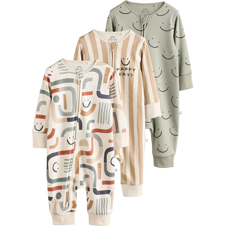 Silly Silas maillot hippy zonder voetjes katoen cream 6-12 m