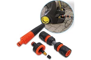MaJoCompTec® DRYTUBE Adaptador para deshidratar, protección contra heladas para grifo, carrete de manguera, manguera de agua, limpiador de alta presión, accesorios para autocaravanas y jardín (juego