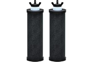 Purewell PB-2 schwarze 3-stufige Verbundreinigungselemente, Ersatzfilter für ProOne®- und Berkey®-Filter, ProOne® Big+ oder Berkey® Big+ Schwerkraft-Wasserfiltersystem und Purewell System, 2 Stück