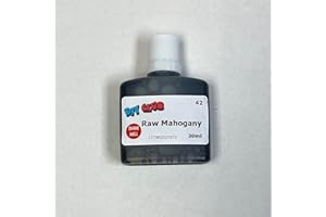 DIY CLUB Water-Based Wood Dye, Wood Stain 500ml, 1000ml. Eco-Friendly, Non-Toxic, DIY Interior Projects, Quick Dry, Furniture.Black, Red, Green, Blue, Pine, Oak, Brown, Mahogan, (RAW Mahogany, 30ml Tester)