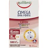 Equilibra Integratori Alimentari, Omega 3-6, Integratore con EPA e DHA, per  la Normale Funzione Cardiaca e Cerebrale, per la Capacità Visiva Normale,  32 Capsule : Amazon.it: Salute e cura della persona