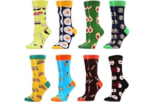 WeciBor Divertidos calcetines de colores para mujer, con dibujo divertido y disparatado, de algodón, de moda