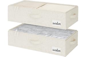 StorageWorks Under-sängsförvaringslådor med lock, 60 x 32 x 13 cm undersängsförvaringslådor för sovrumsorganisering, tjocka o