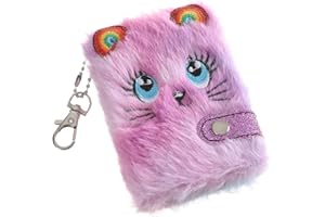Ruzister mini Katzentagebuch-Notizbuch, Geschenk für 6-, 7-, 8-jährige Mädchen, geheimes Tagebuch, Tagebuch, Notizbuch, praktisches Geschenk für Geburtstag