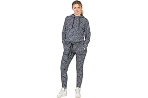 Bahob® Women’s Sportswear Set, 2 Piece Women Track Suit Hoodie and Stretch Legging Ladies Gym Wear Tracksuits Activewear Set S to XL