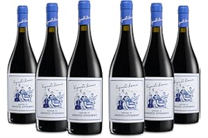 Vigneti Romio Sangiovese Rubicone IGT Appassimento, Vino Rosso Ricco con Note Fruttate, 14.5% Vol., Confezione da 6 bottiglie da 750 ml