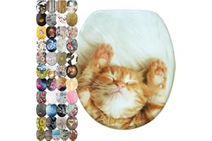 Sanilo WC Sitz mit Absenkautomatik, viele neue Toilettendeckel zur Auswahl, hochwertige Oberfläche, einfache Montage, stabile Scharniere (Lilliy)