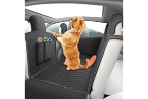 TTCR-II Tesla Pokrowiec na siedzenie dla zwierząt domowych, pokrowce na tylne siedzenie dla psów, kompatybilne z modelem 3/Y/S, wodoodporne, antypoślizgowe i łatwe do czyszczenia, pokrowiec ochronny