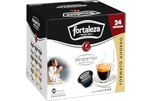 Café Fortaleza – Cápsulas Compatibles con Dolce Gusto, Sabor Despertar, Intenso, Especial Desayuno, 100% Arábica, Tueste Natu