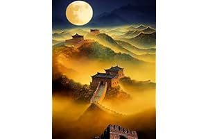 SMYJDMM Diamond Painting, Große Mauer Diamond Painting Kits, Diamant Painting Set Mosaikherstellung Erwachsene Diamant Kunst Handwerk für Home Wand Décor 30x40cm