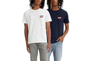 Levi's 2-Pack Crewneck Graphic Tee T-Shirt (Pacco da 2) Uomo