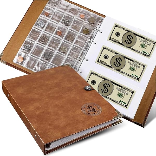 Coin Collection Holder Book For Collectors 300 Pockets Transparent PVC Penny Collection Album Display For 25mm/0.98 Inch Coin - 21