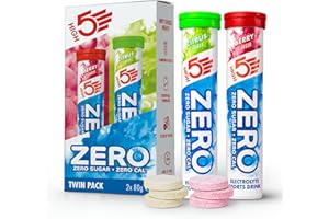 ‎HIGH5 HIGH5 ZERO Elektrolyte Ohne Zucker - Hydration Helper, Für Mehr Leistung und Wohlbefinden - Potassium Calcium Magnesium Brausetabletten - Gemischt, 40 Elektrolyte Tabletten (2 x 20 Stück)
