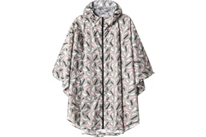 SAPHIROSE PONCHO Poncho Impermeable Mujer Unisex Reusable Chubasquero Hombre Capa de Lluvia Nieve