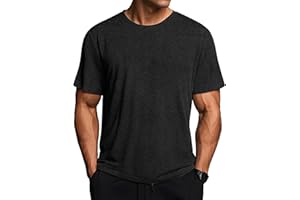 Weardear Sportowe t-shirty, męskie, szybkoschnące, funkcyjne, oddychające, do biegania, na lato, krótki rękaw, do fitnessu
