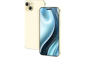 FufoneUS Display falso giocattolo telefono cellulare modello metallico replica non funzionante 1:1 telefono per Phone 15 Plus falso giocattolo cellulare (per 15 Plus schermo a colori giallo)