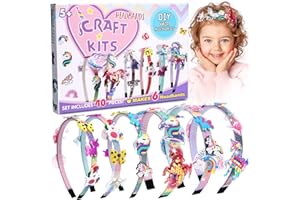 CITSKY Unicorn Gifts for Girls - Craft Kits for Kids 5-12 | Gifts for 5 6 7 8 Year Old Girls | Hair Accessories Making Set | That Allows to Make Their Own Unique DIY Unicorn Toys Hair Accessories